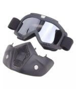 2 In 1 Motorcycle Bike Detachable Helmet Goggles Mask Blue Mercury - Image 5