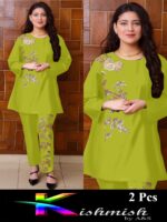 Embroidered 2 Piece Stitched Suit - Image 4
