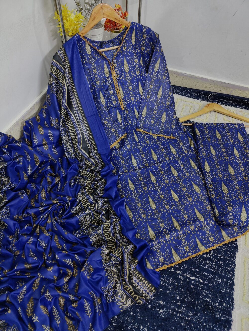 STITCHED PRINTED SWISS LAWN 3 piece Suit - Image 7