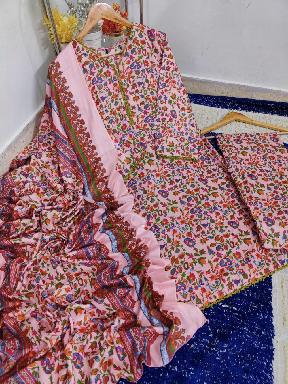 STITCHED PRINTED SWISS LAWN 3 piece Suit - Image 3