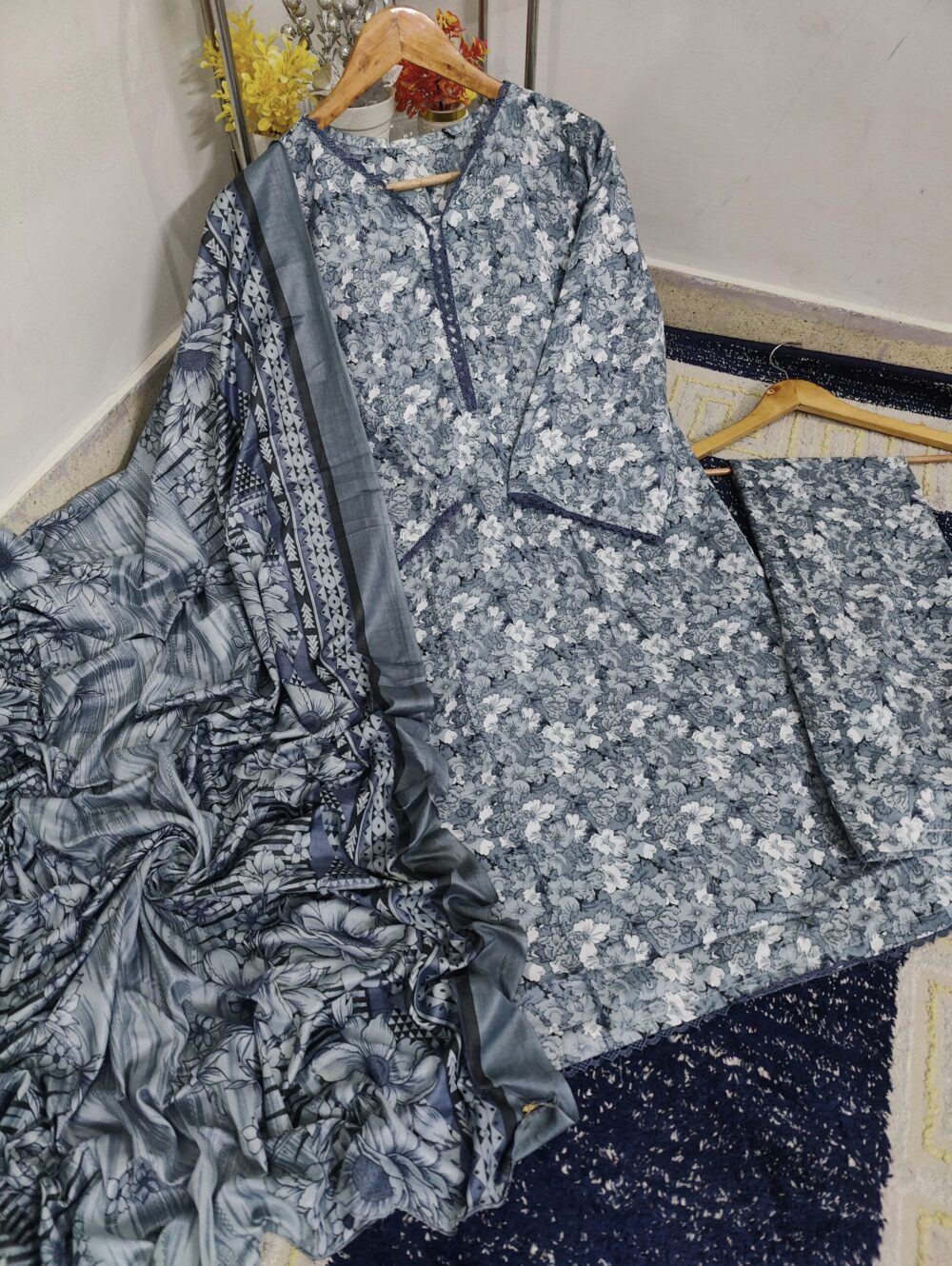 STITCHED PRINTED SWISS LAWN 3 piece Suit - Image 1