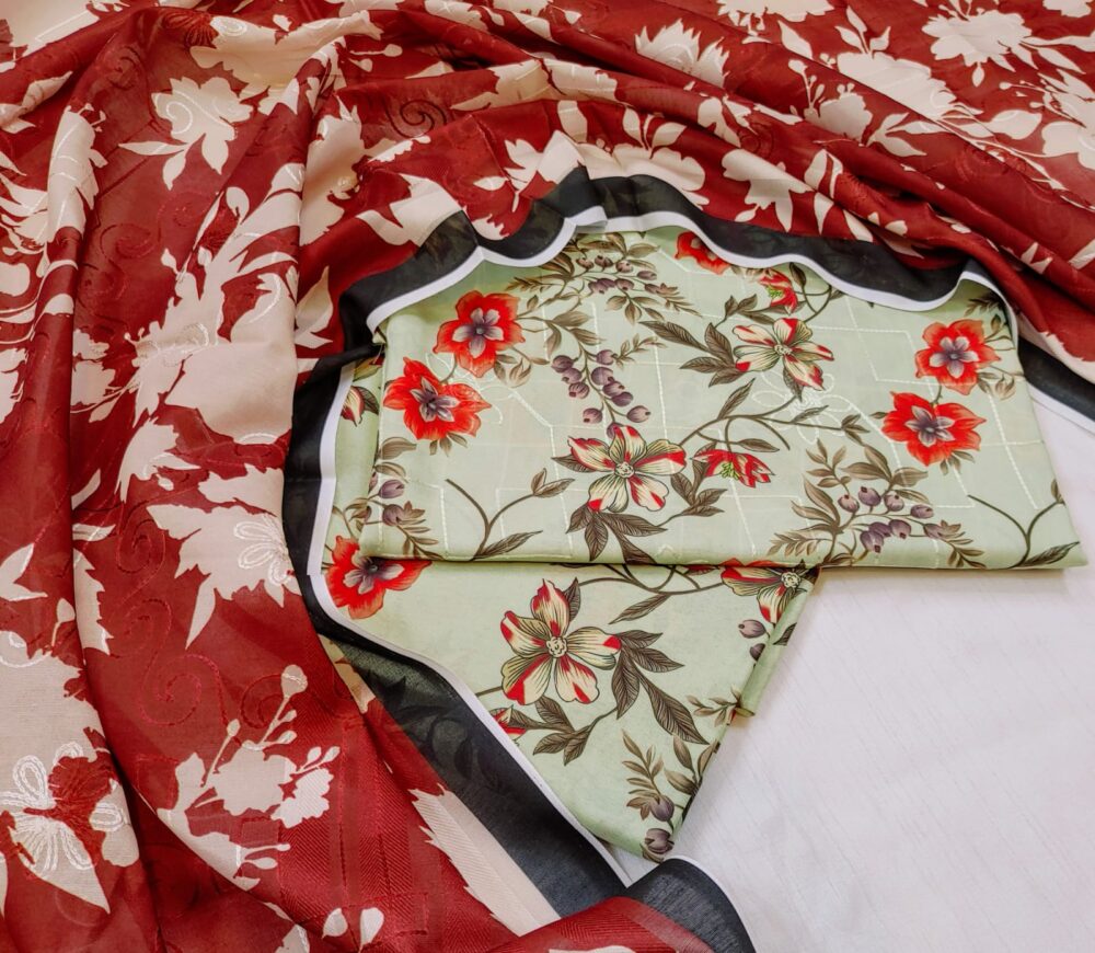 Al-MaiRaj unstitched 3 piece Collection - Image 8