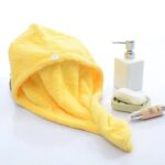 Hair Dryer Cap Towel Wrap Towel Quick Dry Cap Towel 100% Cotton Turban - Image 4