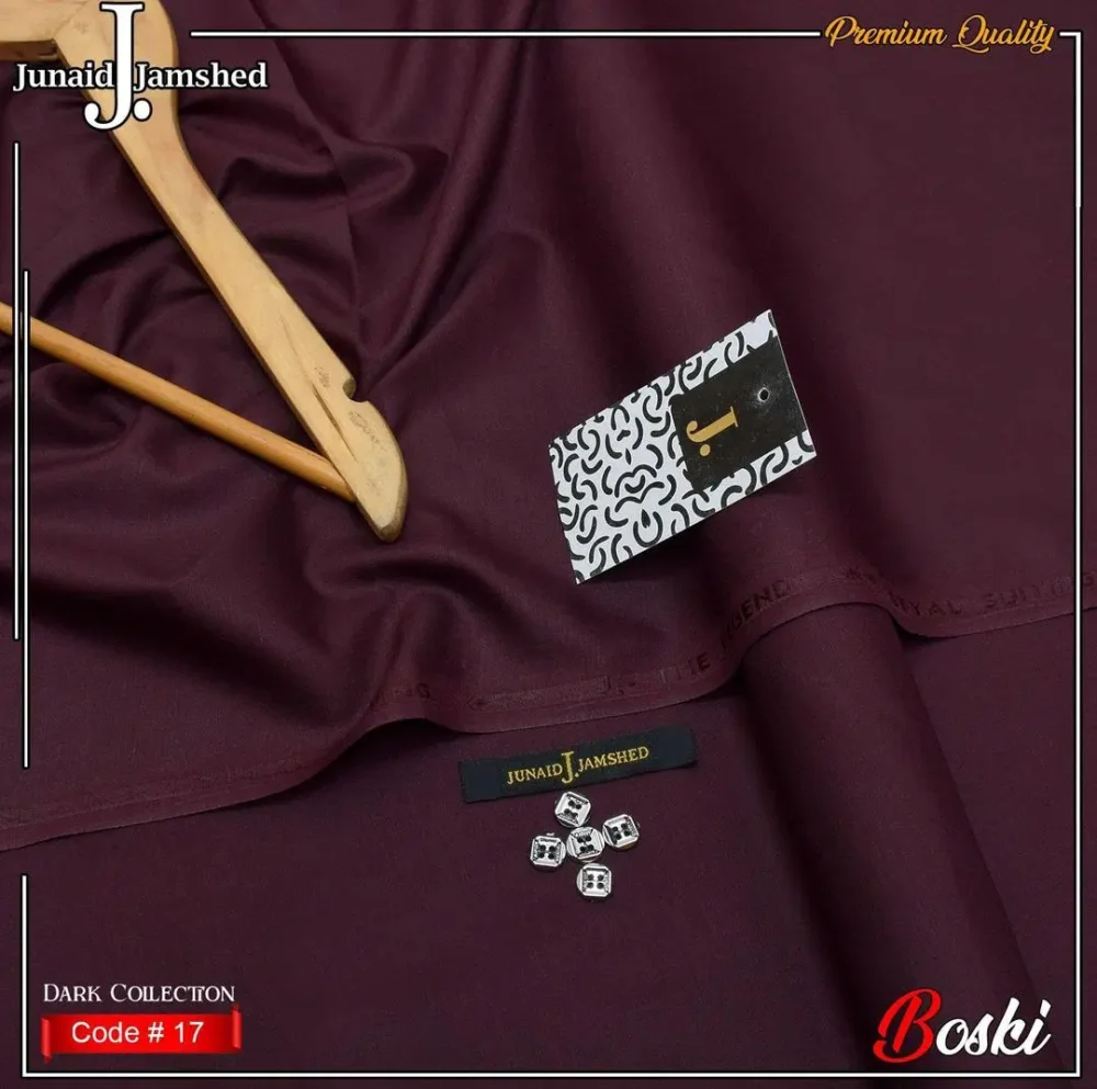 Men’s Unstitched Boski Plain Suit - Image 1